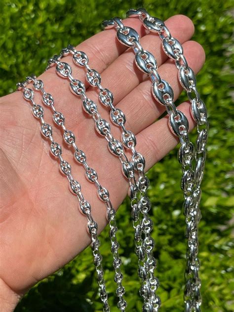 silver gucci chain link